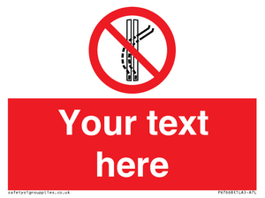 Custom prohibition Do not leave the tow track